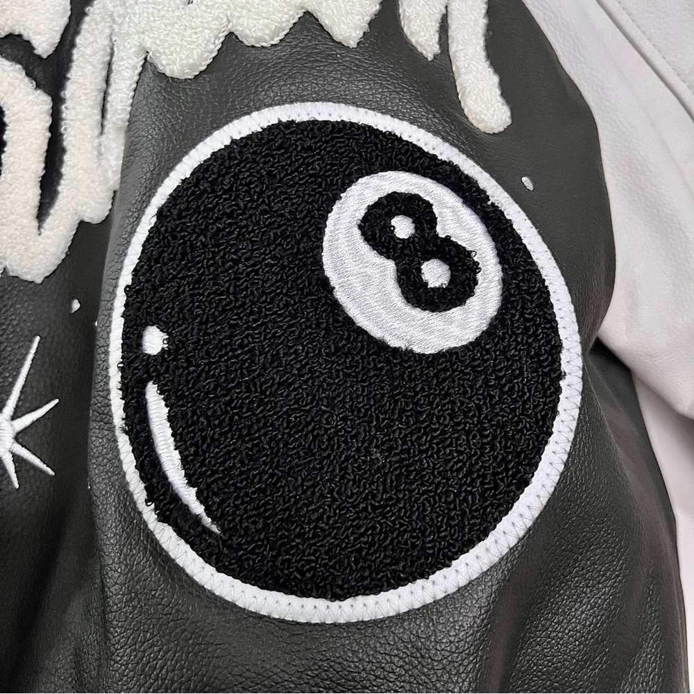 STADIUM by Stadium Good Number #8 Lucky 100% Leather Jacket MSRP$525 - Picture 14 of 16